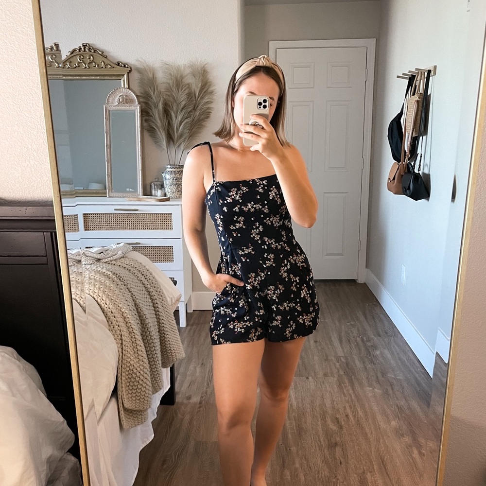 Abercrombie Floral Tie Romper